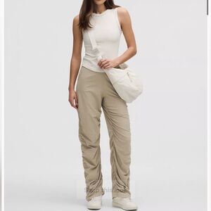 NEW Lululemon Dance Studio Slim Fit High Rise Flared Pant Full Length Tan Color